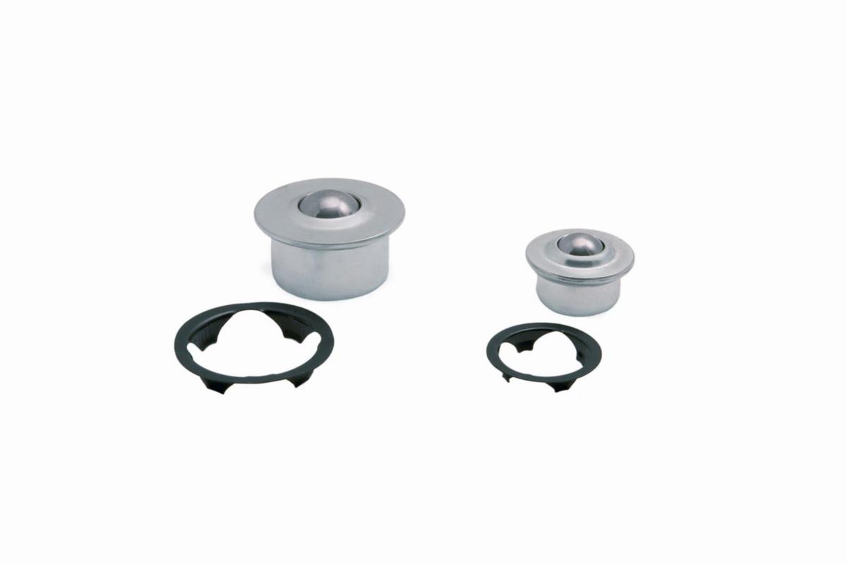 Kulrulle Hjulex - KULRULLE HJULEX KR4 STÅL 13 KG Ø KULA 16MM Ø INBYGGN 24.5MM