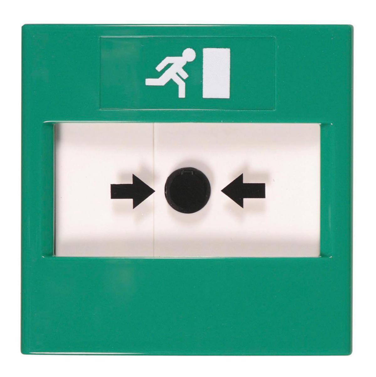 Larmknapp LK-5 komplett, Ateco - LARMKNAPP GRÖN TVÅ FRIA VXL LK-5-GN