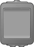 Strömställare AquaBest kapslad Dusty Grey