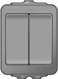 Strömställare AquaBest kapslad Dusty Grey