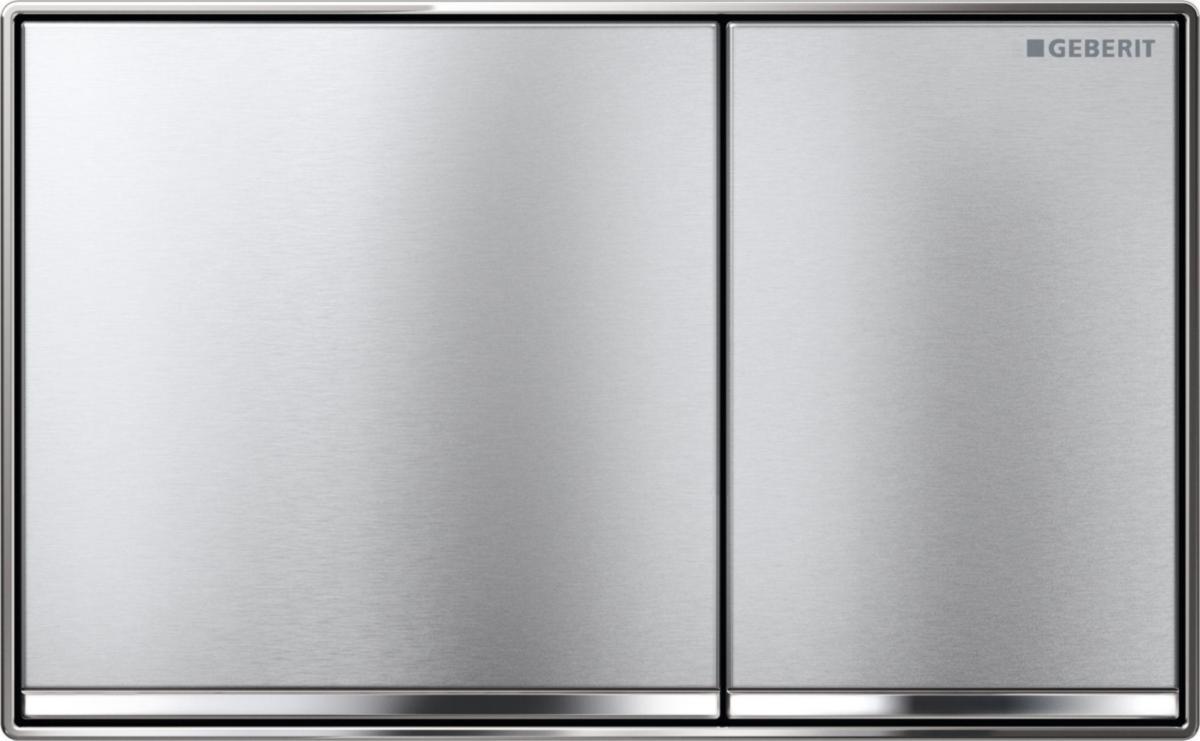 Tryckplatta Sigma 60, Geberit - GEBERIT SIGMA60 (METALL),SPOL- PLATA, BORSTAT STÅL