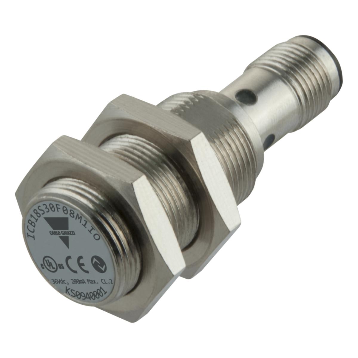 Induktiv givare ICB IO link - INDUKTIV M18 IO-LINK PLG INF ICB18S30F08M1IO