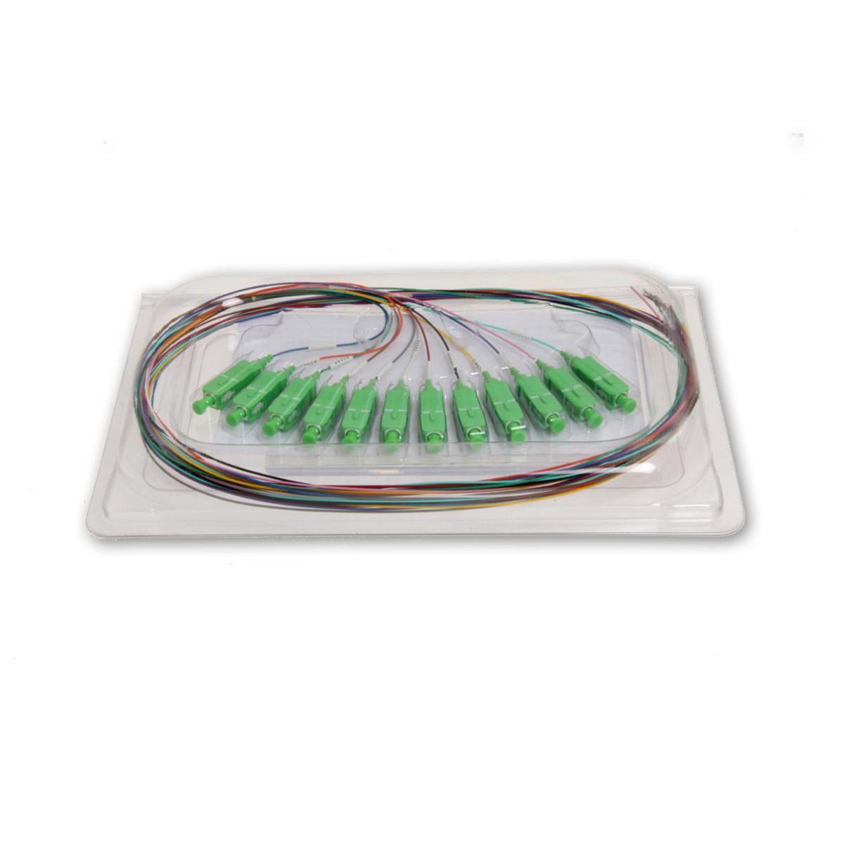 Pigtail SC 9/125 APC - PIGTAIL SC 9/125 APC 1M 12P 42B-S1-SC-01A-12