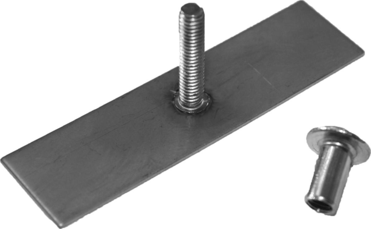 Limplatta f-höjd d-klamma rfr 60x16x1mm-m4x20 5-p 8740122...