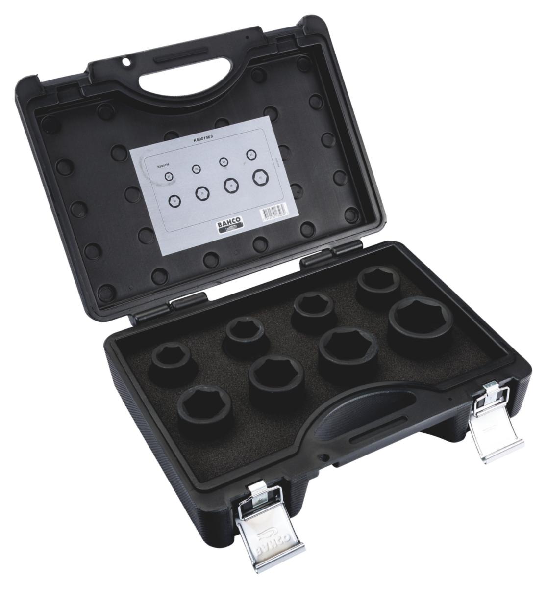 Krafthylssats Bahco K8901M/8 - KRAFTHYLSSATS BAHCO K8901M/8 3/4" 8DELAR