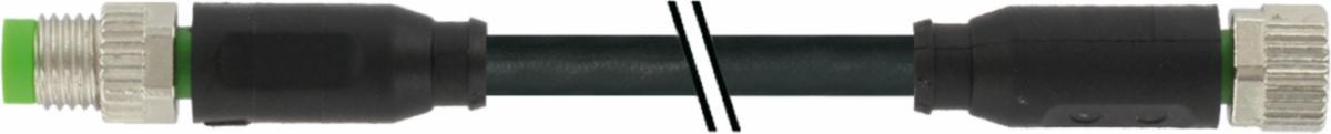 Kablage M8/M8 4-pol - KABL M8SM-M8SF 4P 1M 7000-88011-6310100