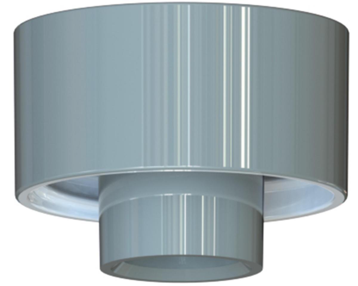 Taksockel rak av porslin - SOCKEL GRÅ IP44 RAK E27 55717-000-12