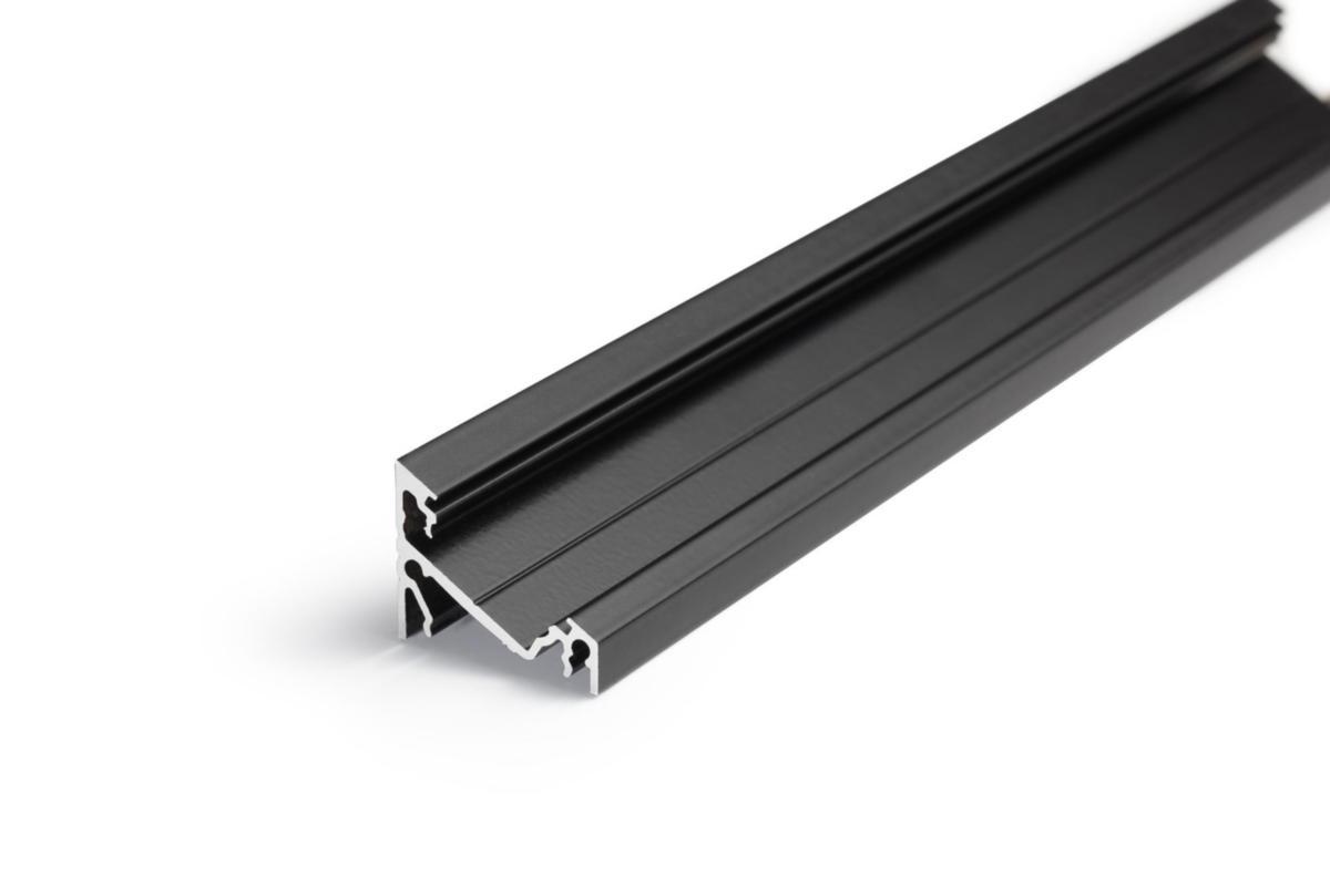 Aluminiumprofil Corner 14 - AL PROFIL CORNER14 SVART 2M CORNER14, SVART