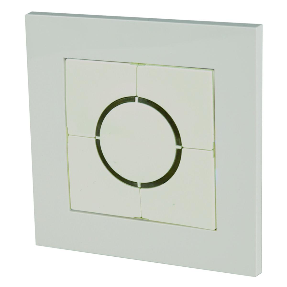 Tryckknapp ELKO Plus utförande, Carlo Gavazzi - 4-TRYCKKNAPP EL. VIT