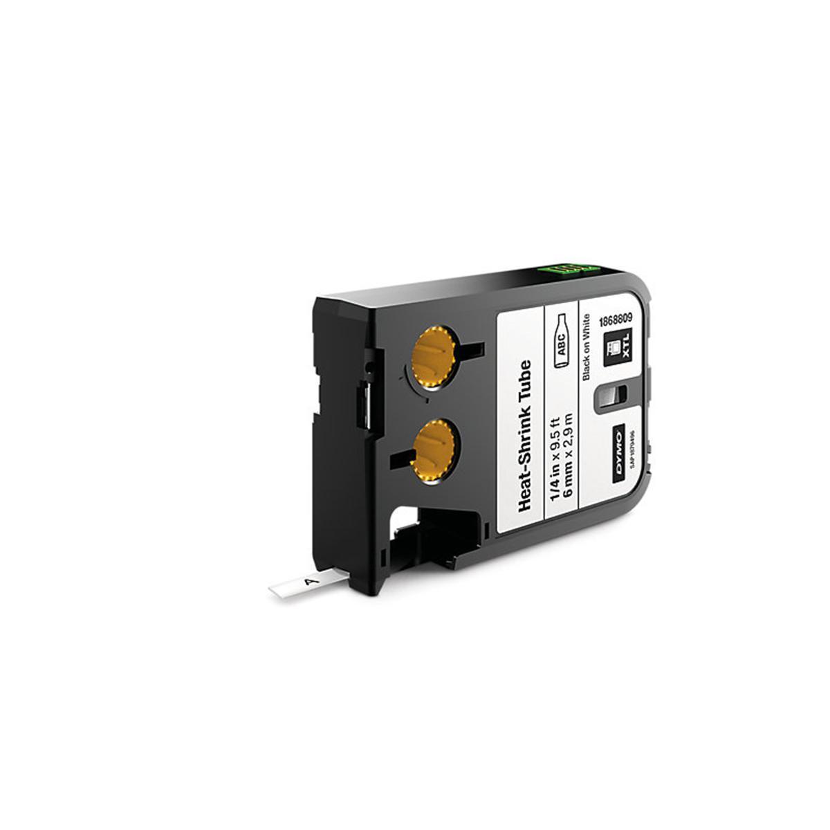Krympslang Dymo XTL - MÄRKTEJP DYMO XTL 6 MM X 7 M KRYMPSLANG SVART PÅ GUL