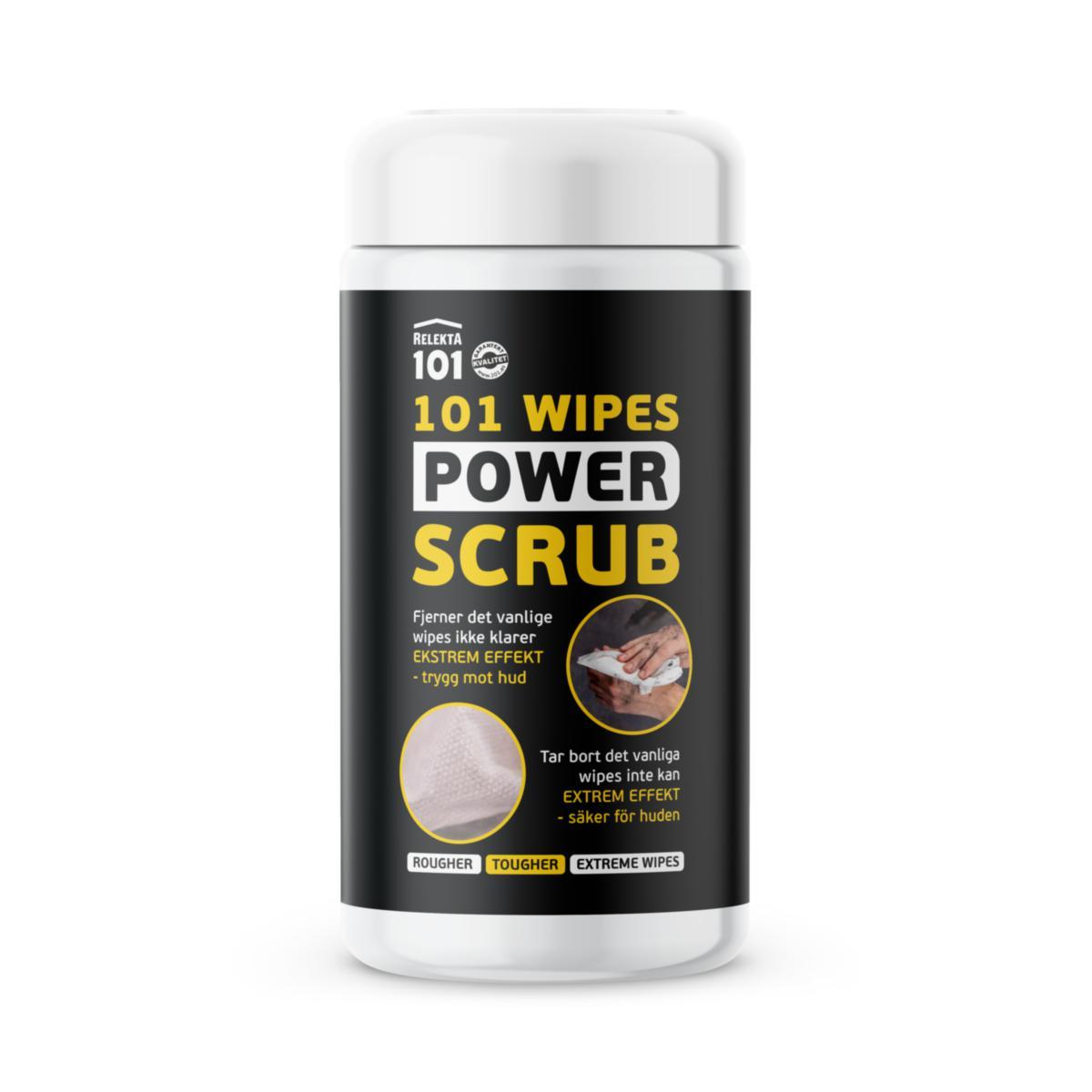 Rengöringsduk, Relekta 101 Wipes Power Scrub - VÅTSERVETTER RELEKTA 101 POWER SCRUB WIPES 21X26CM 50ST