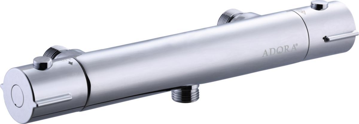 Termostatblandare för dusch, 160 c/c, anslutning ned, Exigo 160, ADORA® - DUSCHBL ADORA KROM ANSL NED 160C/C EXIGO 160