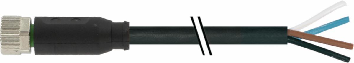 Kablage M8 A öppen - KABLAGE 4P M8 HO 0° A 3M 7000-08061-6310300