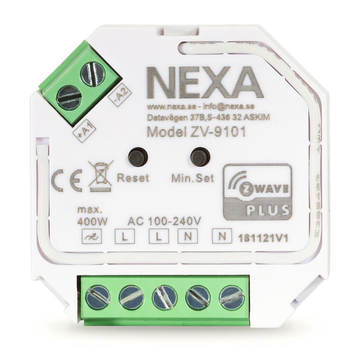 Inbyggnadsdimmer ZV-9101 Z-Wave - INBYGGNADSDIMMER Z-WAVE ZV-9101