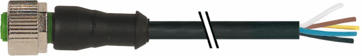 Kablage M12 5-pol A öppen - KABLAGE 5P M12 HO 0° A 5M 7000-12241-6350500