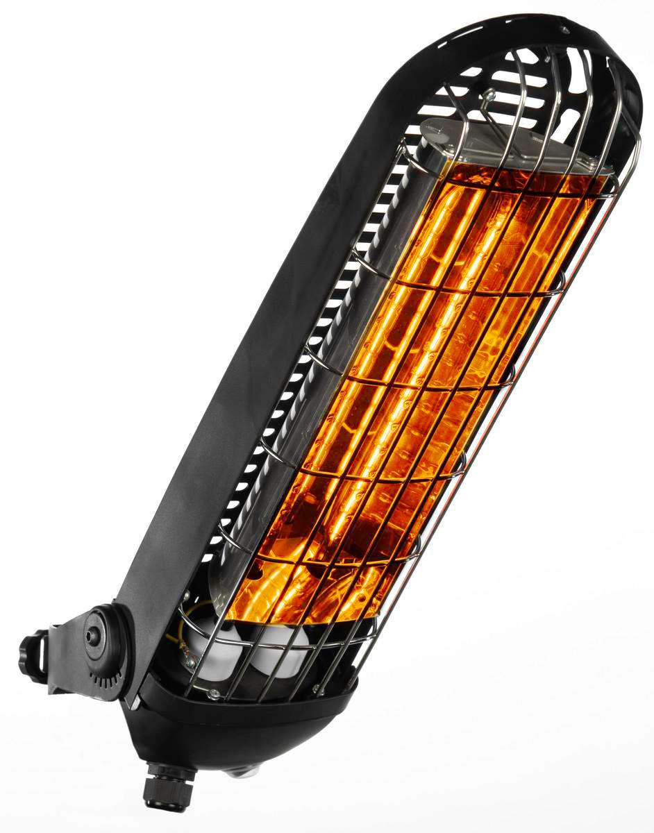 Infravärmare, Infraswift - INFRAVÄRMARE 1200 W IP65 230 V SVART INS12 FRICO