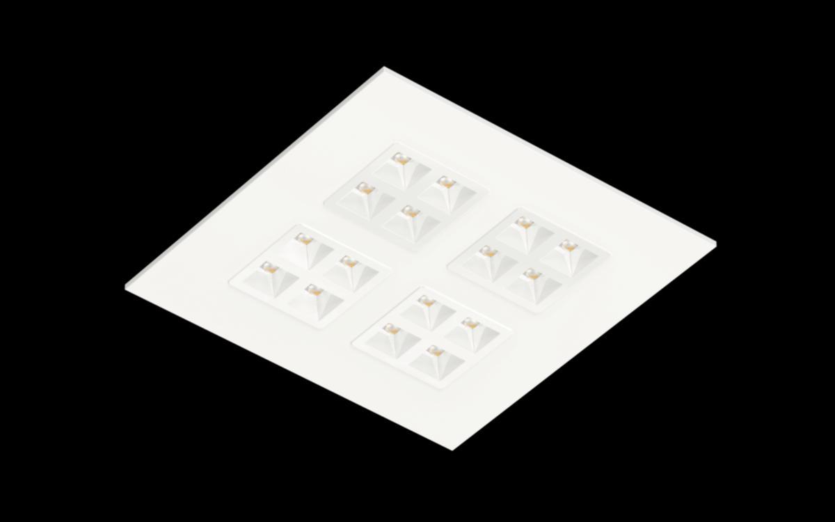 Infälld Interiörarmatur Silica 31 Square - ARM SILICA31 3K 4540LM DA2 VI SILICA 31 595X595MM 27,6W