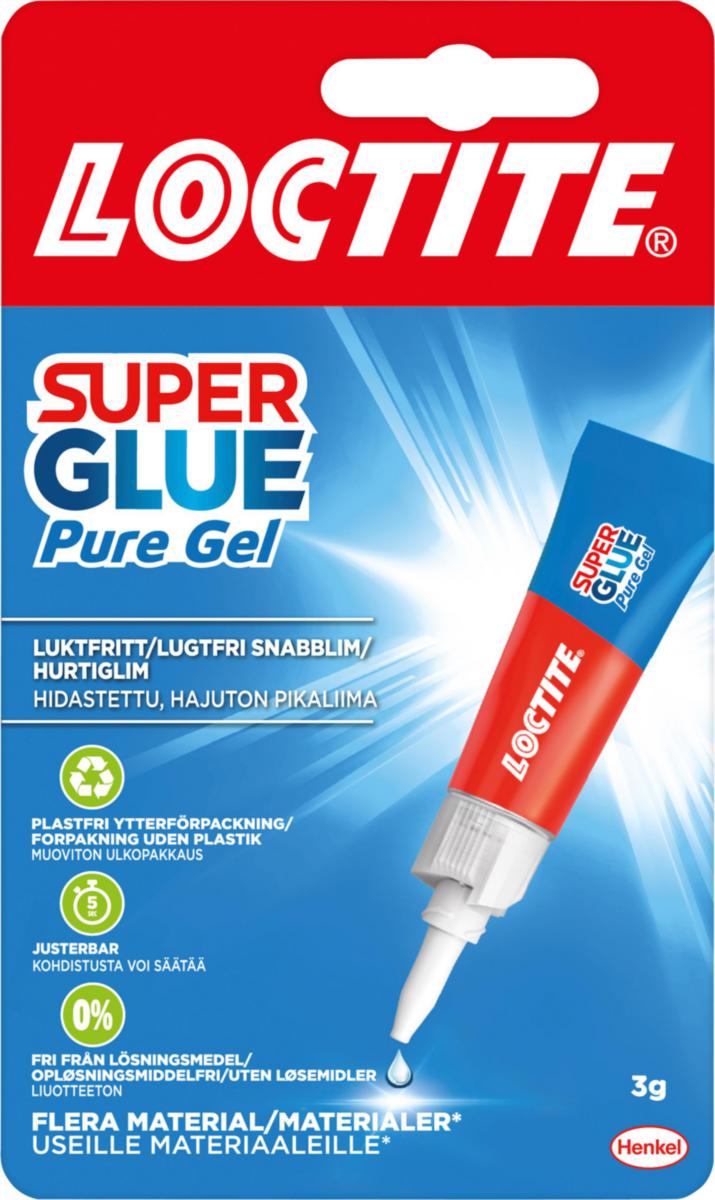 Snabblim Loctite® Super Glue Pure Gel - SNABBLIM LOCTITE SUPER GLUE PURE GEL 3G