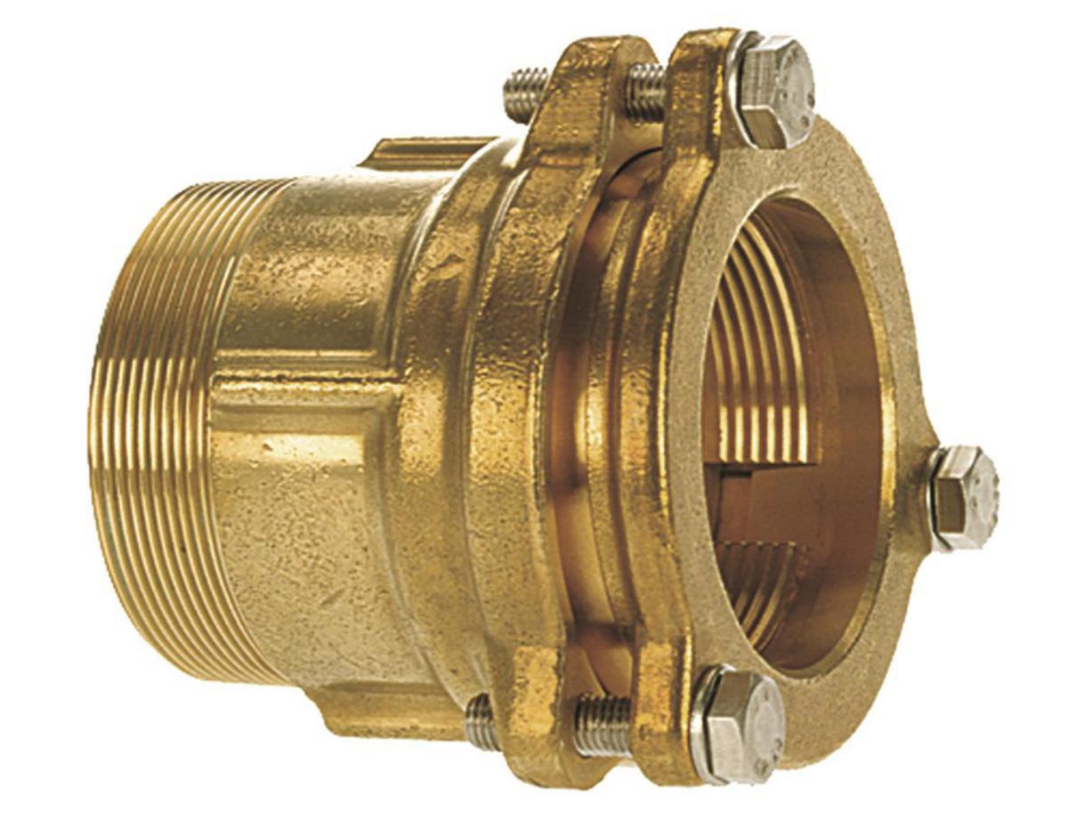 Koppling plast-utvändig gänga, typ 110, Isiflo - 75XR65/50 RAK KOPPLING ISIFLO UTV/INV GG, TYP 110