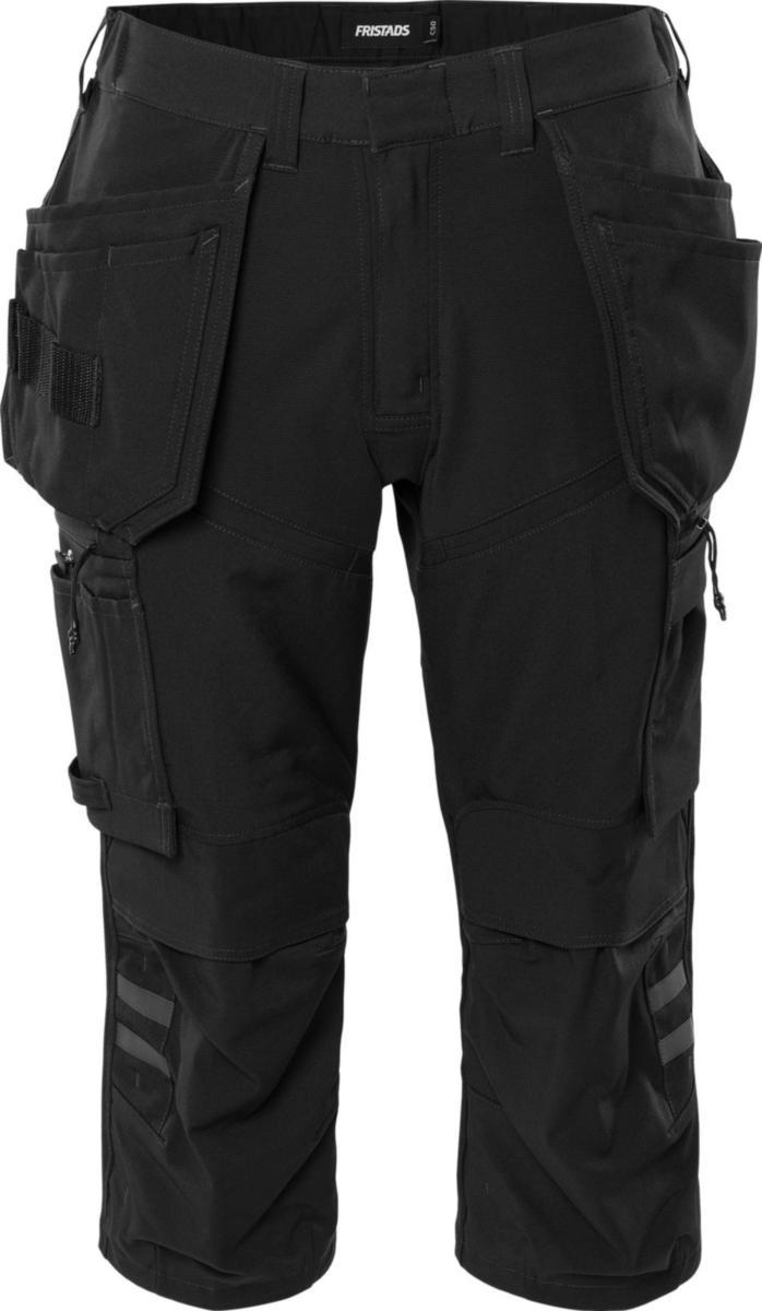 Piratbyxa Fristads 2600 GLWS - PIRATBYXA FR 2600 GLWS SVART HAVERDAL STRETCH GREEN STL C56
