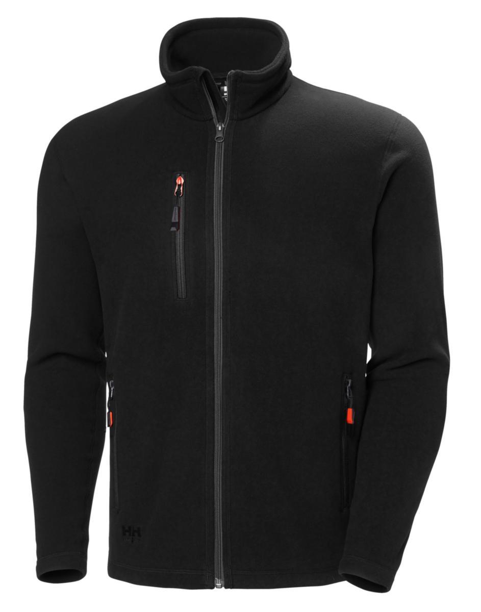 Fleecejacka Helly Hansen Oxford 72026 - FLEECEJACKA HH 72026-990 SVART OXFORD STL M
