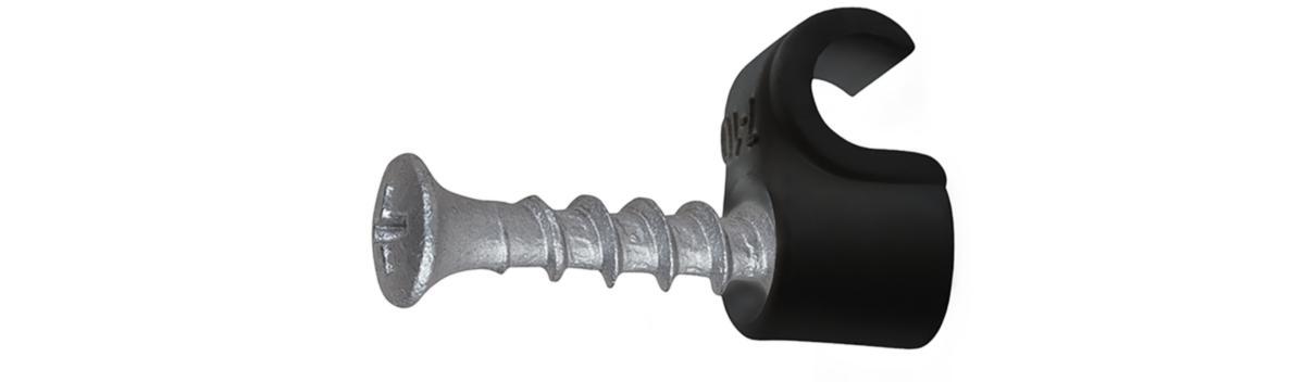 Skruvklammer SCR C3 svart, Torx T20 - SKRUVCLIPS SCR 8-12 T20 SVART 100/FRP