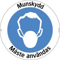 Golvdekal Munskydd måste användas