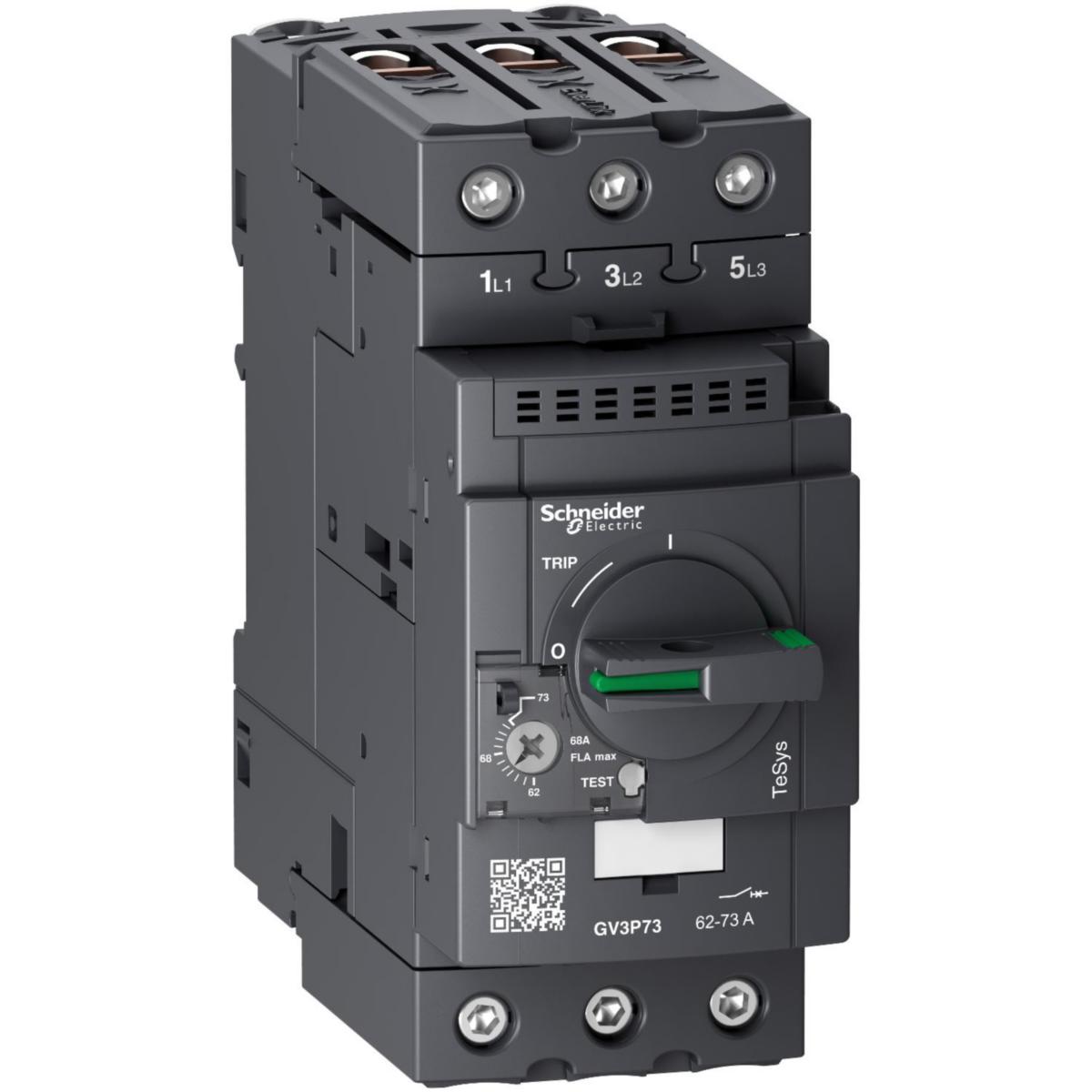Motorskyddsbrytare GV3P - MOTORSKYDDSBRYT 62-73A EVLINK GV3P73