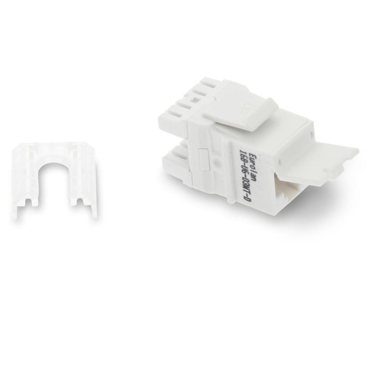 Keystoneuttag Cat6 UTP - JACK C6 UTP DAMMLUCKA VIT 16B-U6-03WT-D