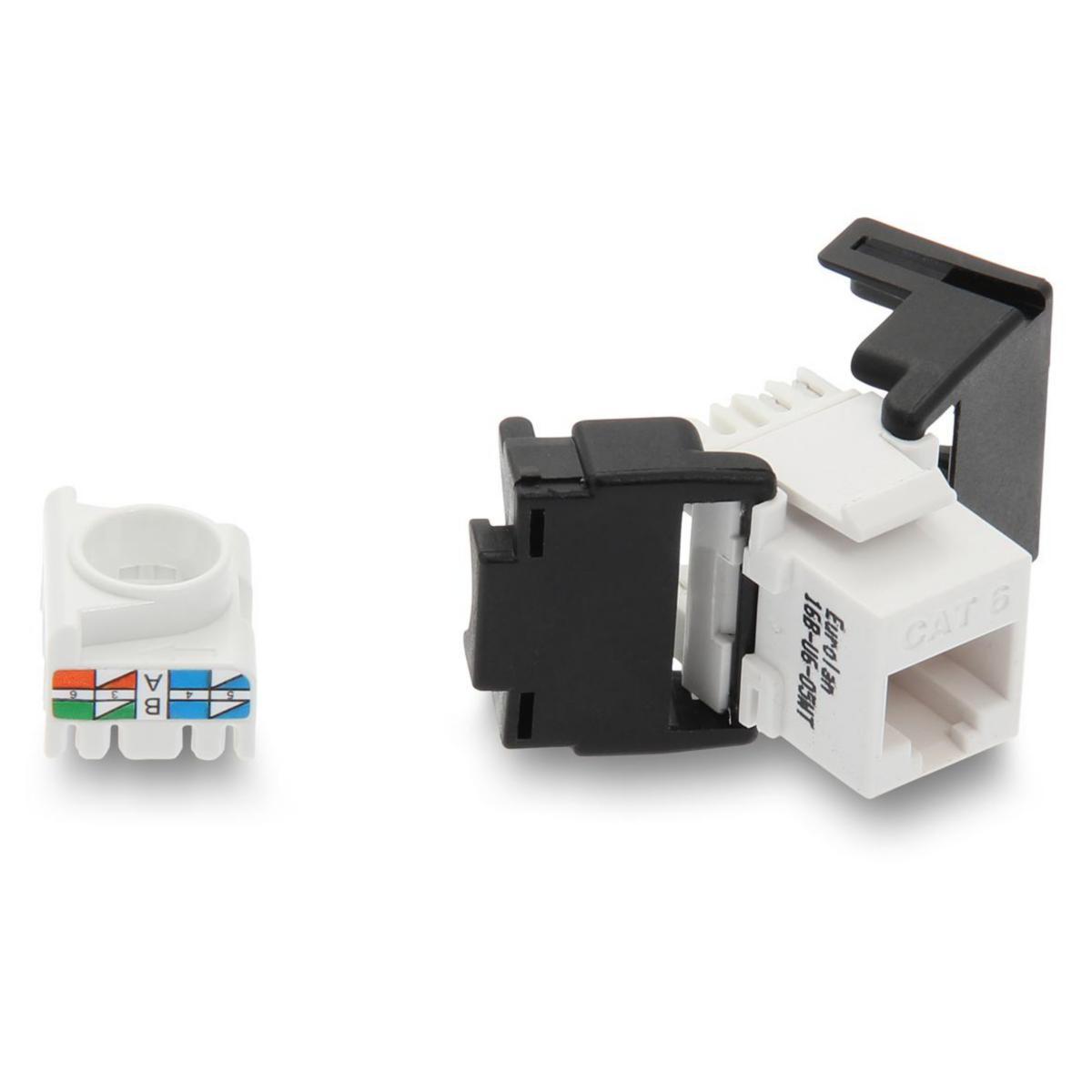 Keystoneuttag Cat6 UTP Toolless - JACK UTP C6 TOOLESS VI # 16B-U6-05WT
