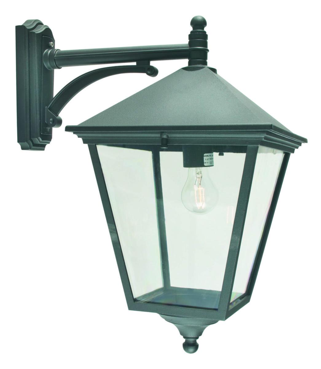 Väggarmatur London Big, 493 - VÄGGARM493 LONDON BIG SVART 100W E27 IP43