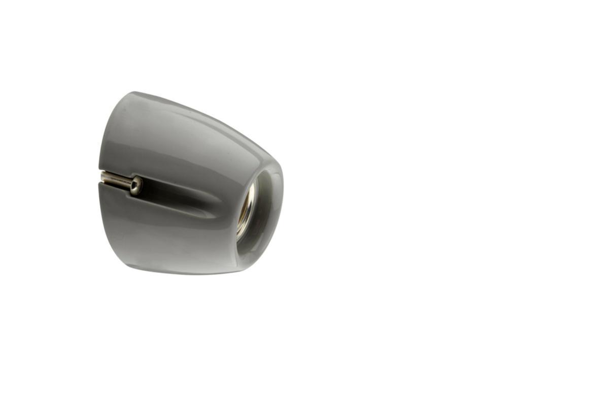 Väggsockel Basic - LAMPHÅLLARE GRÅ SNED E27 100W IFÖ BASIC IP20