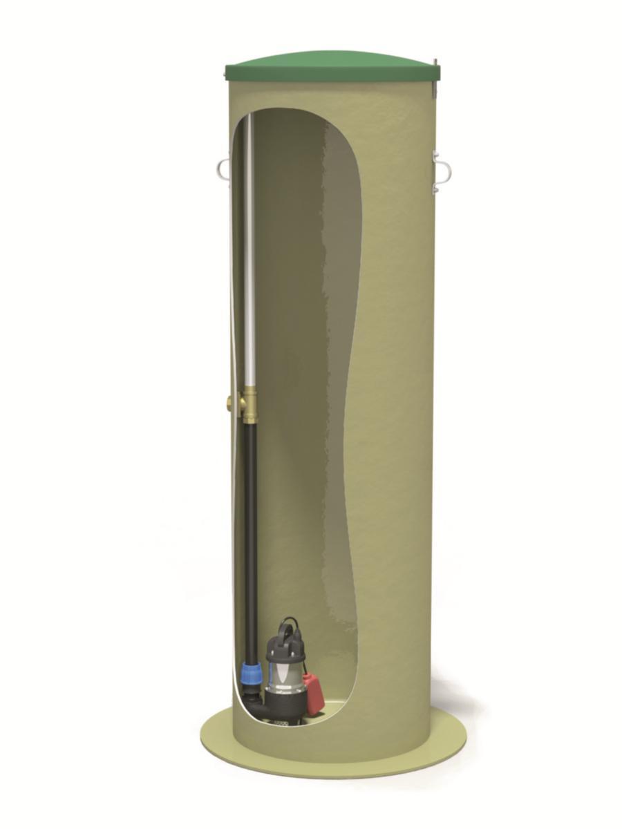 Pumpstation Drän 60-200, Baga - PUMPBRUNN DRÄN 60, BAGA 600/2000, GLASFIBER