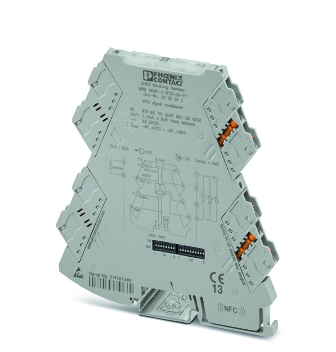 Temperaturomvandlare RTD MINI MCR - TEMP OMV RTD PT MINI MCR-2-RTD-UI-PT