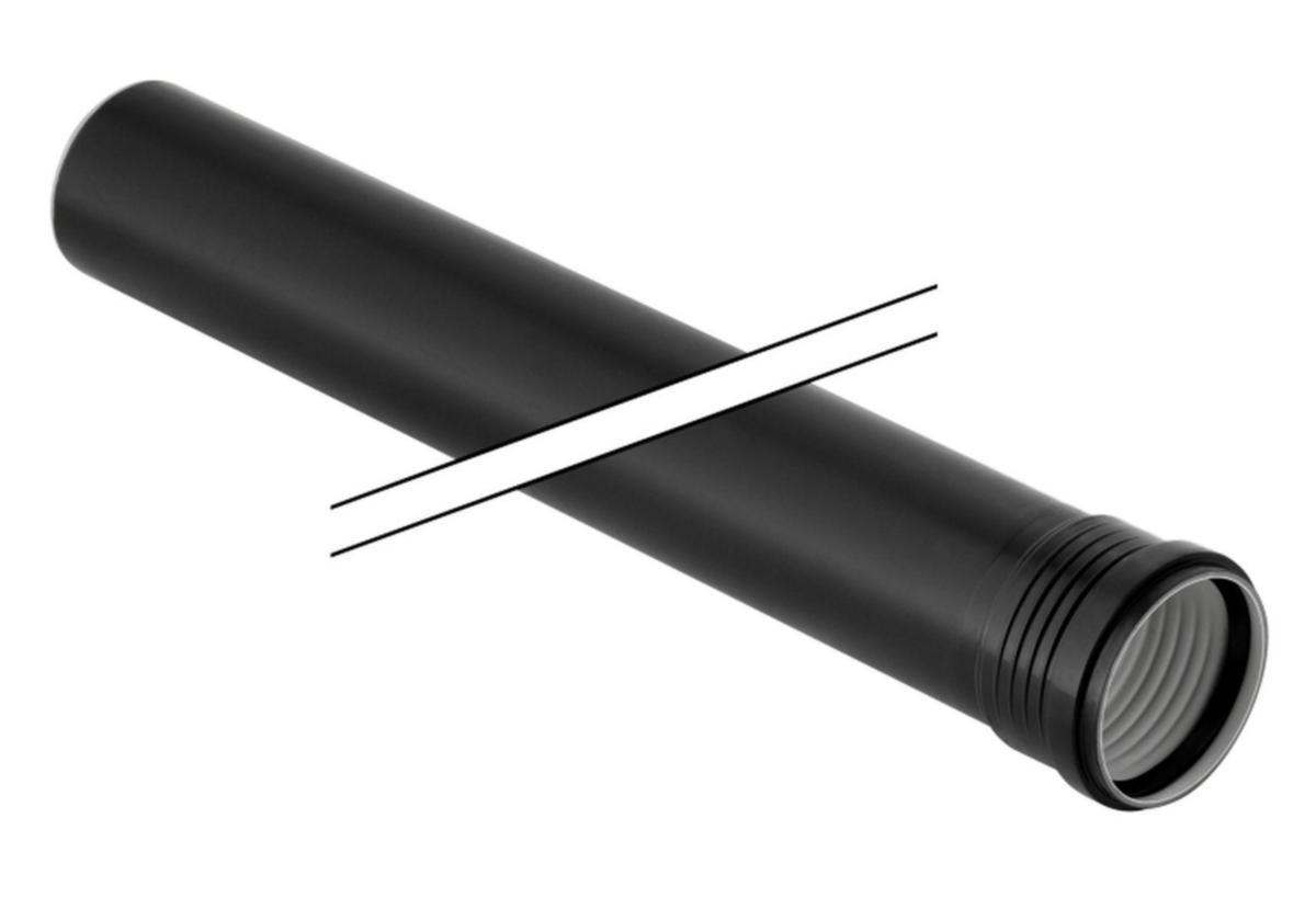 Rör med en muff Silent PP, Geberit - RÖR 110 1MUFF. L=1000MM SILENT PP. GEBERIT