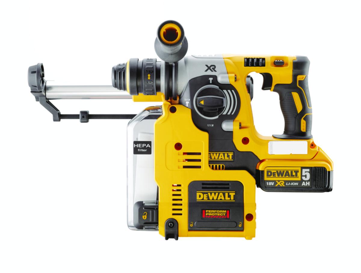 Borrhammare DEWALT DCH275P2-QW - BORRHAMMARE DEWALT DCH275P2 18V 2X5.0AH. 2.1 J. DAMMUTSUG