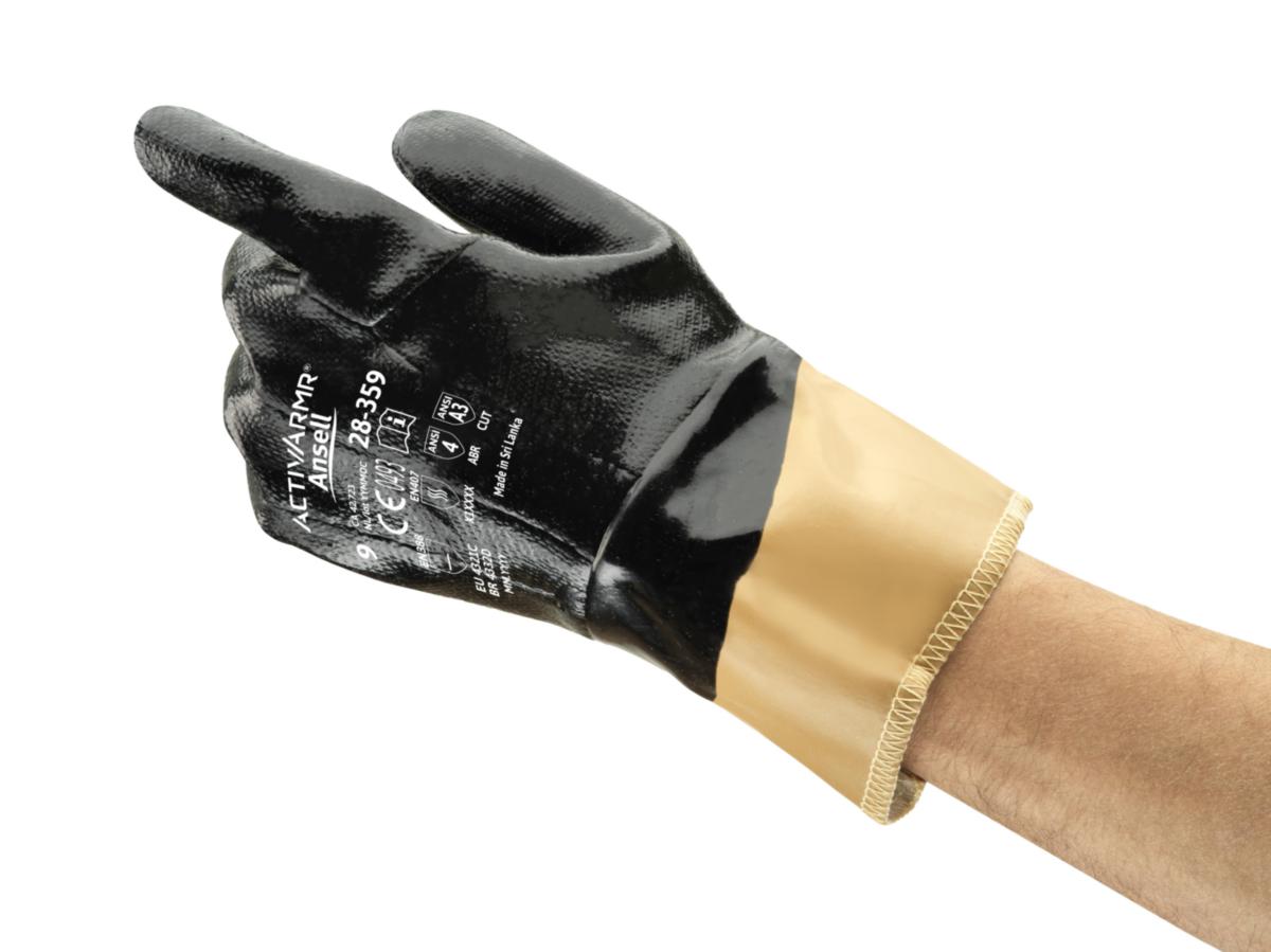 Handske Ansell Activarmr 28-359 - HANDSKE ANSELL ACTIVARMR28-359 NITRIL CUT C KEVLARSTL 9