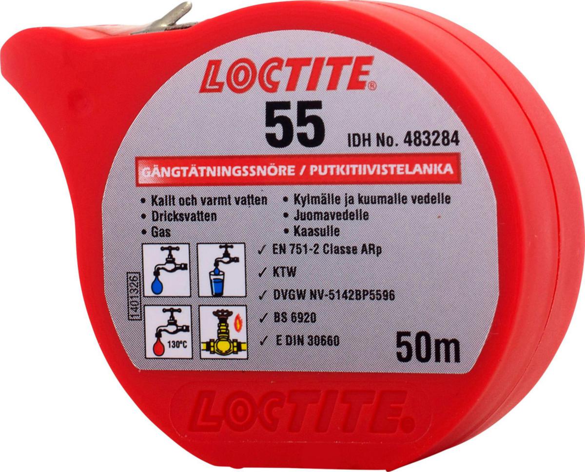 Gängtätningssnöre, Loctite® 55 - GÄNGTÄTNINGSSNÖRE LOCTITE 55 50M 483284