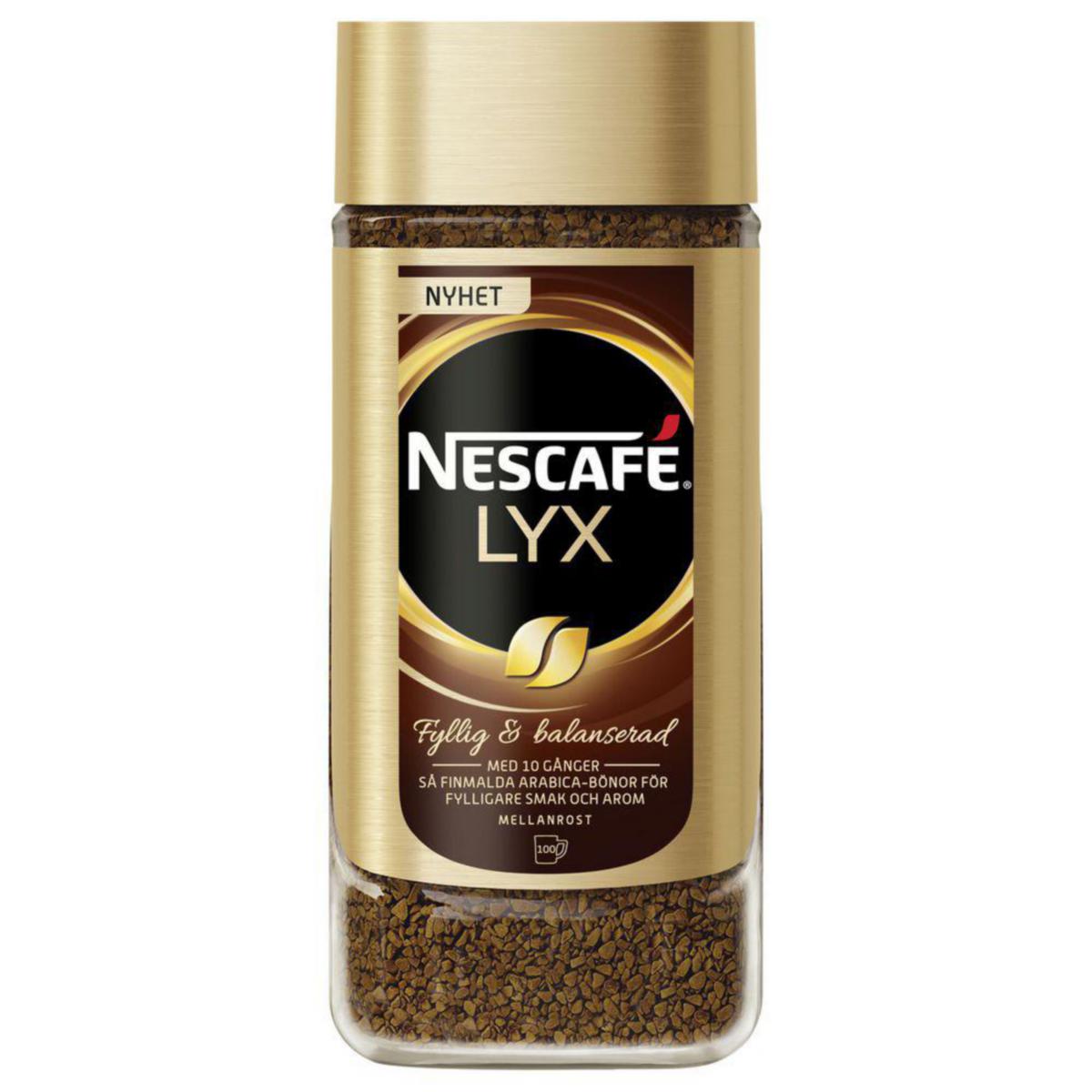Pulverkaffe Nescafe Nestle Lyx - KAFFE NESCAFE LYX MELLANROST 200G SOFT PACK
