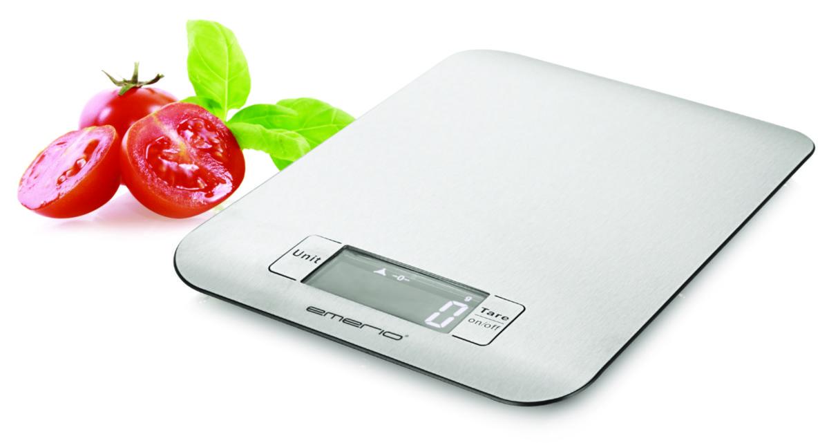 Köksvåg, 7 kg - KÖKSVÅG 7 KG ROSTFRITT STÅL KS-211809 EMERIO