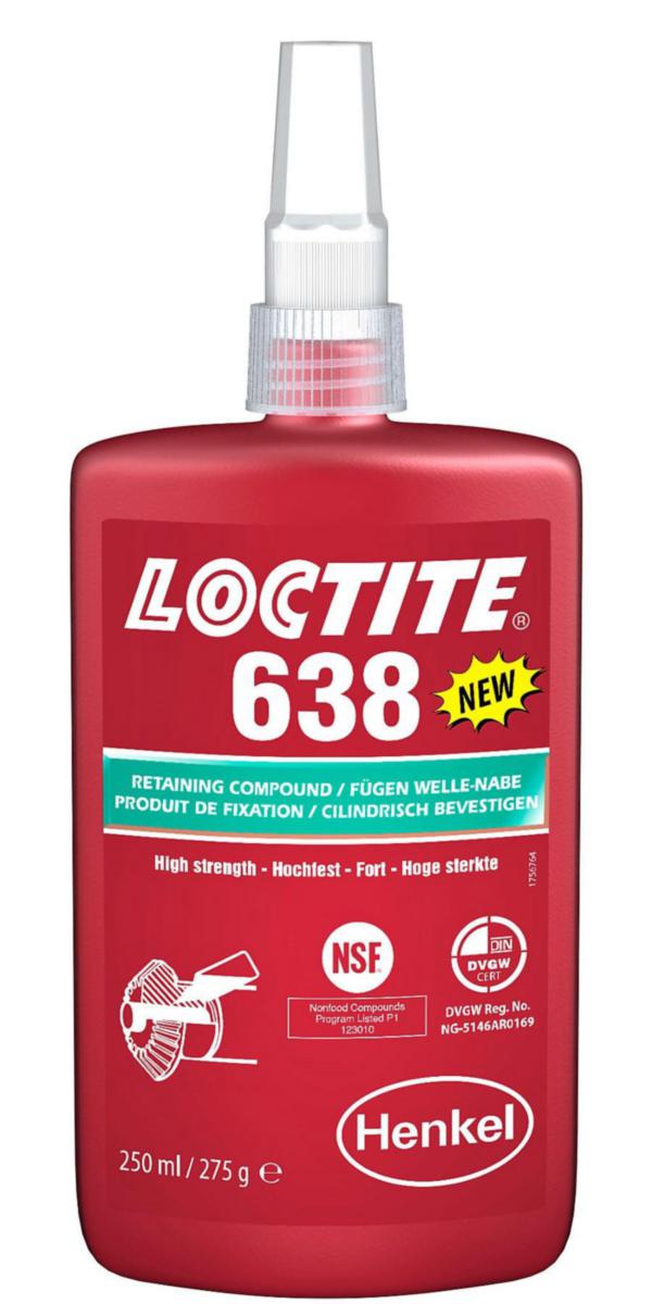 Loctite 638 cylindrisk fastsättning - FASTSÄTTNING LOCTITE 638 250ML CYLINDRISK FASTSÄTTNING