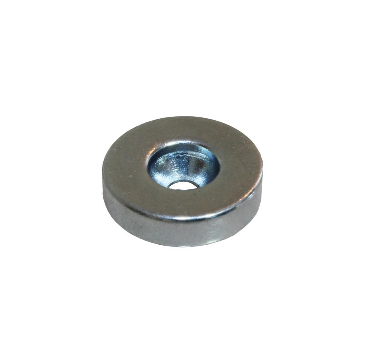 Reservmagnet med hål, Alarmtech - RESERVMAGNET 14X3.5MM MED HÅL M D14X3