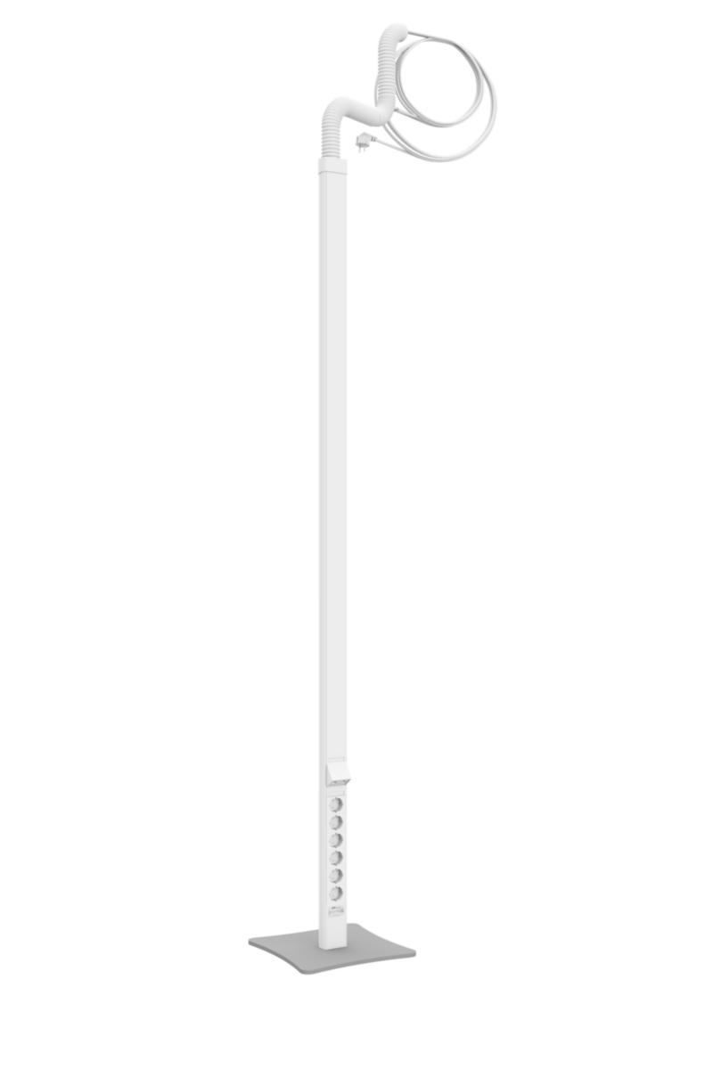 Fristående utagsstav U500 MP-Flex - UTTAGSSTAV MP-FLEX VIT 2100MM 6 BRUNNAR + 2 ST RJ45 CAT6 UTP