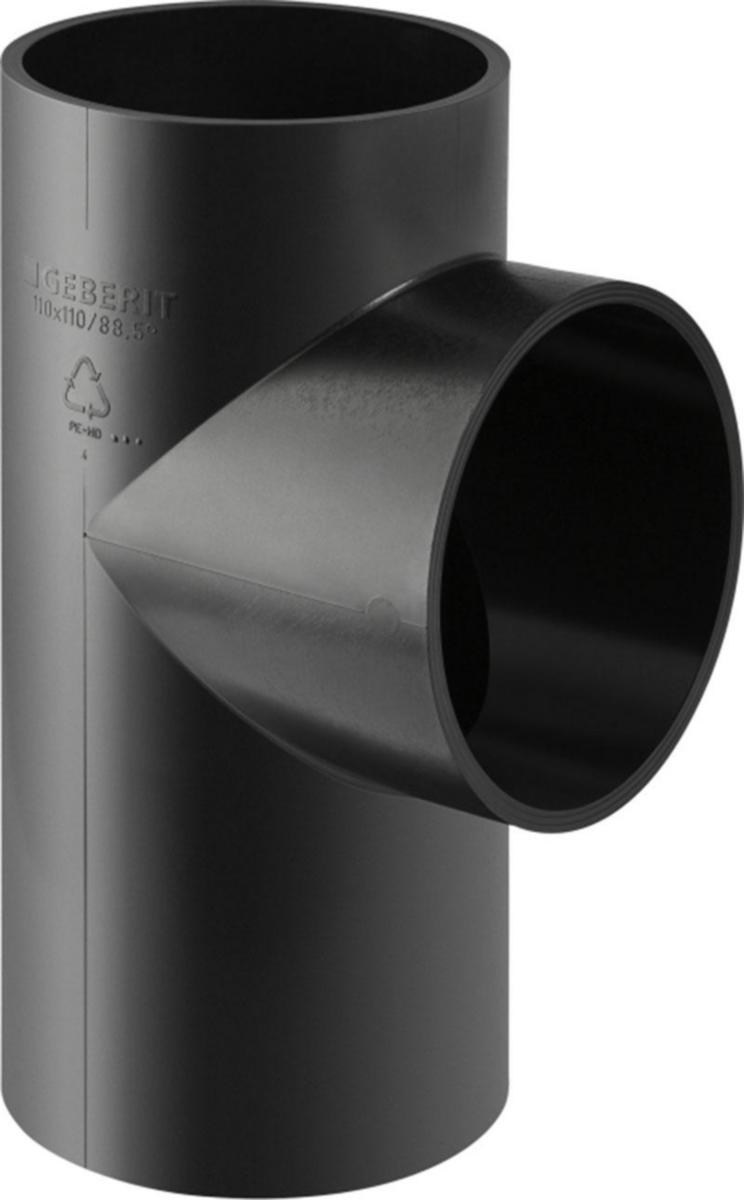 Grenrör 88.5°, Geberit PEH - PEH GRENRÖR 88 1/2° 50MM GEBERIT