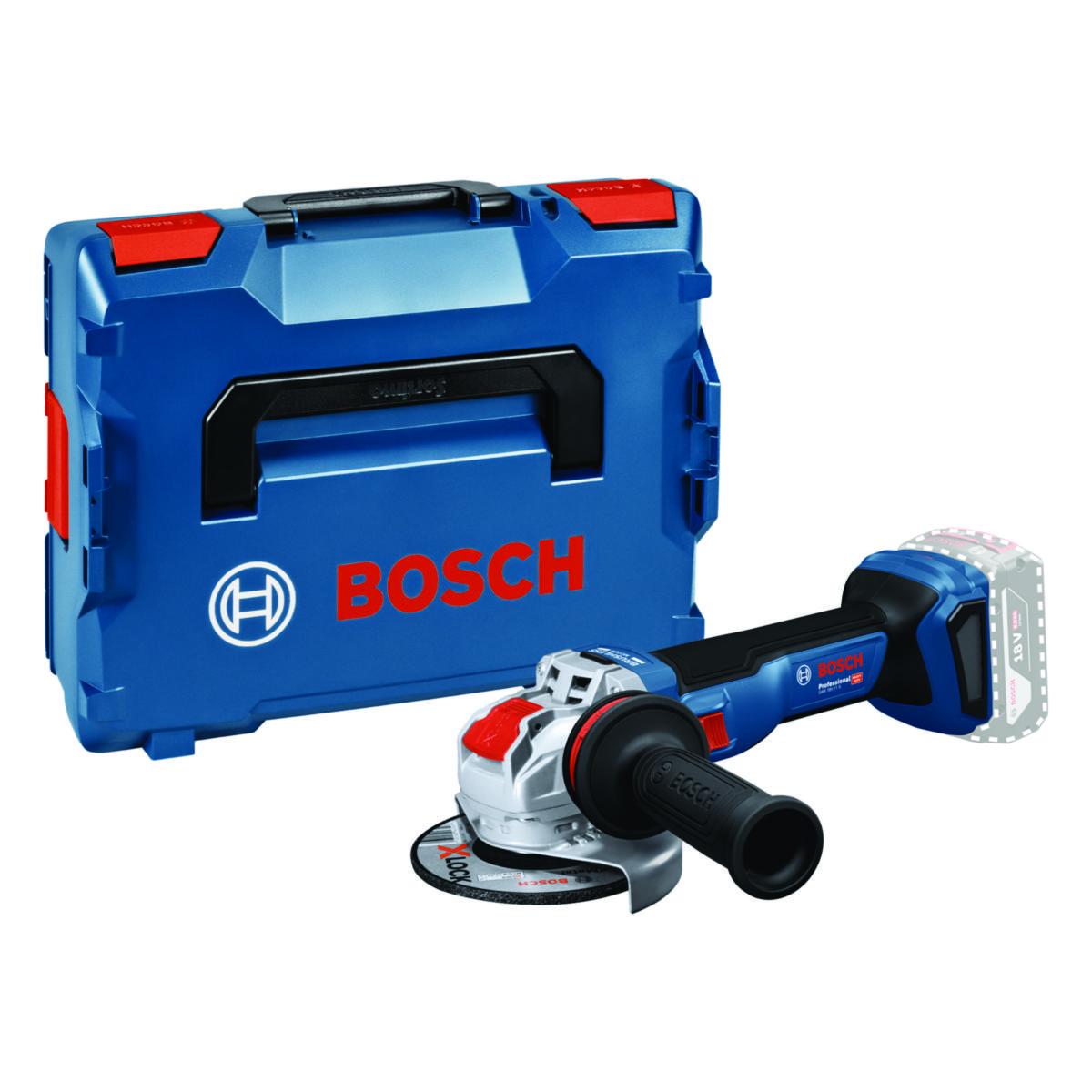 Vinkelslipmaskin Bosch GWX 18V-11 S Solo - VINKELSLIP BOSCH GWX 18V-11 S SOLO L-BOXX 1,8 KG 125 MM