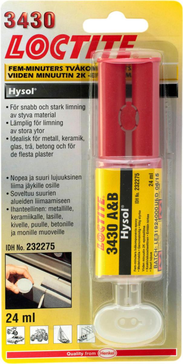 Snabbepoxy Loctite® 3430 - LIM SNABBEPOXY LOCTITE 3430 24ML DUBBELSPRUTA
