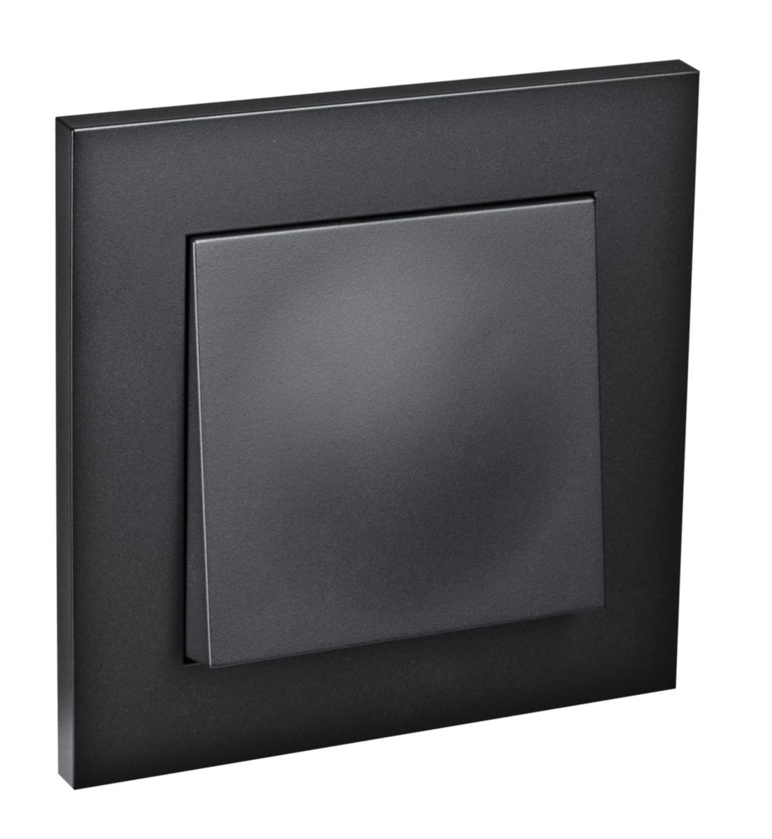 Strömbrytare, infälld, Elko Plus - STRÖMBRYTARE PLUS TRAPP SVART INFÄLLD