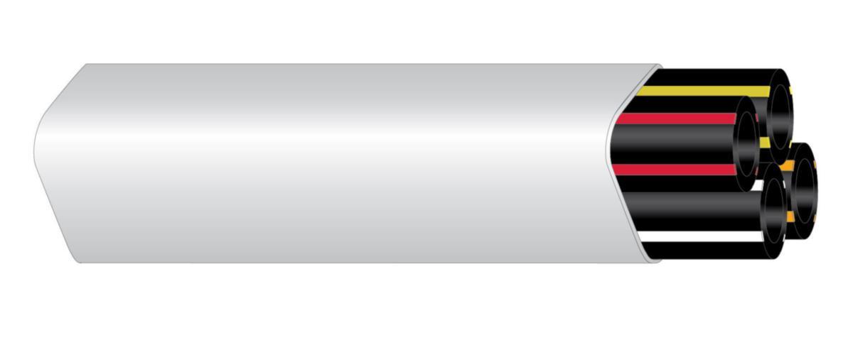 Mikrodukt Tjockväggig DB4 16/12 S12 - MIKRORÖR 4X16/12 S12 WH 1000M 5/MPB30218/4M-1