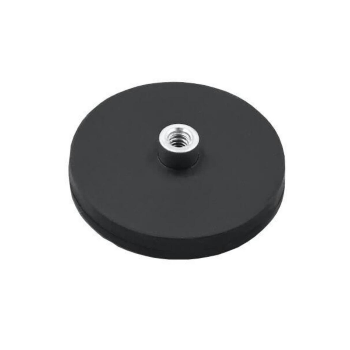 Gripmagnet Neodym Inv.Gängbussning Gummibeklädd - GRIPMAGNET NEODYM M5 INV.GÄNGB BUSSNING GUMMIBE. Ø66X8,5 18KG