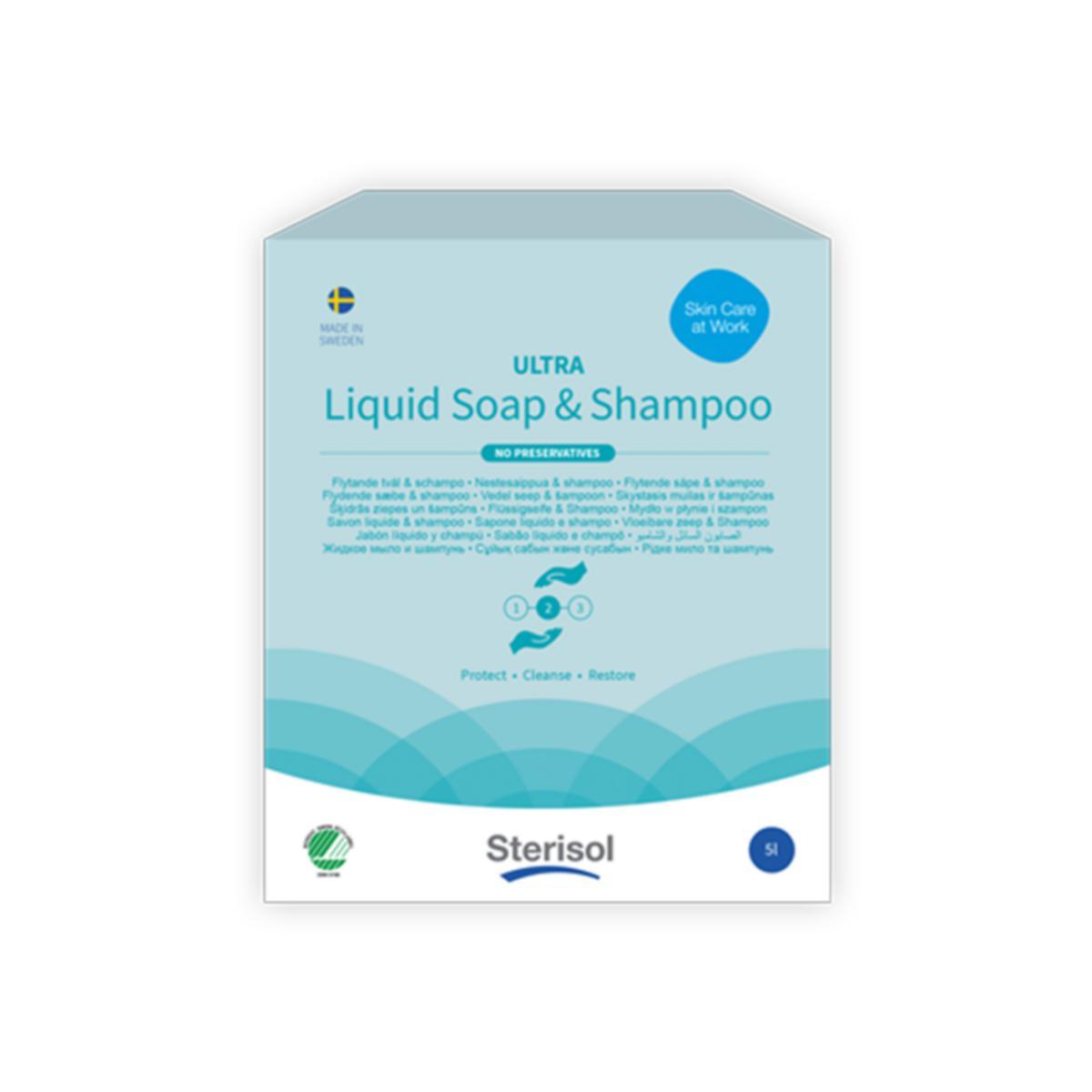 Flytande tvål & Schampo Sterisol ULTRA - TVÅL ULTRA FLYTANDE STERISOL 5 L 4827